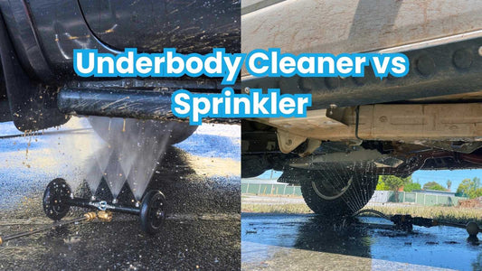 Underbody Cleaner vs sprinkler water usage comparison for 4WD