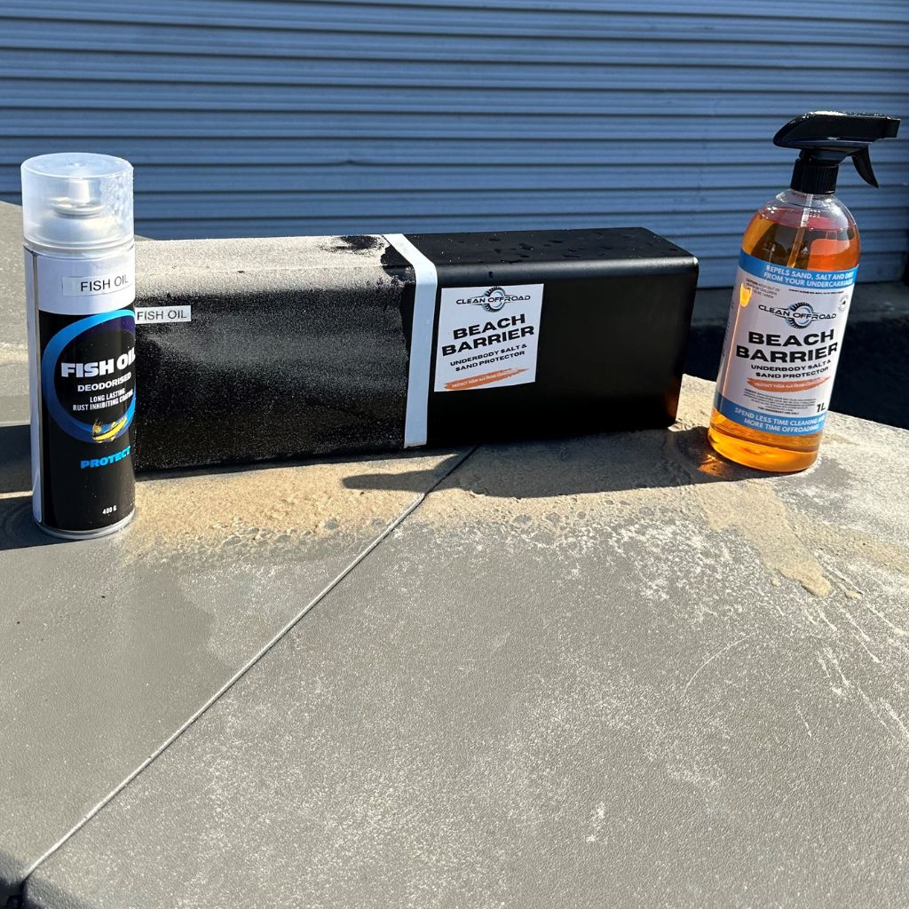 Beach Barrier vs Fish Oil - Beach Barrier protects from rust and is non stick