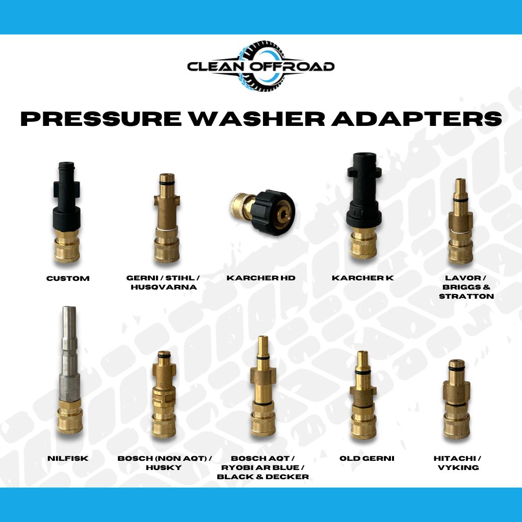 Pressure Washer Adapters Clean Offroad