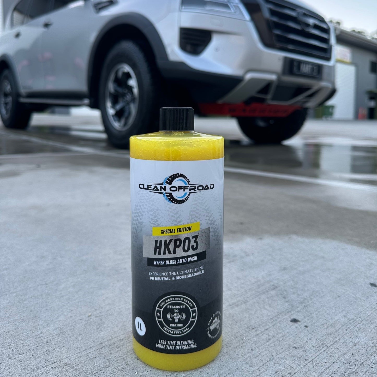 HKP03 Hyper Gloss: Deep shine lanolin based auto wash supporting the Harrison Payne Initiative