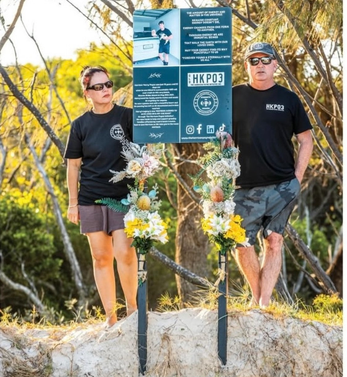 HKP03: Memorial for Harrison Payne at Woorim Beach, Bribie Island
