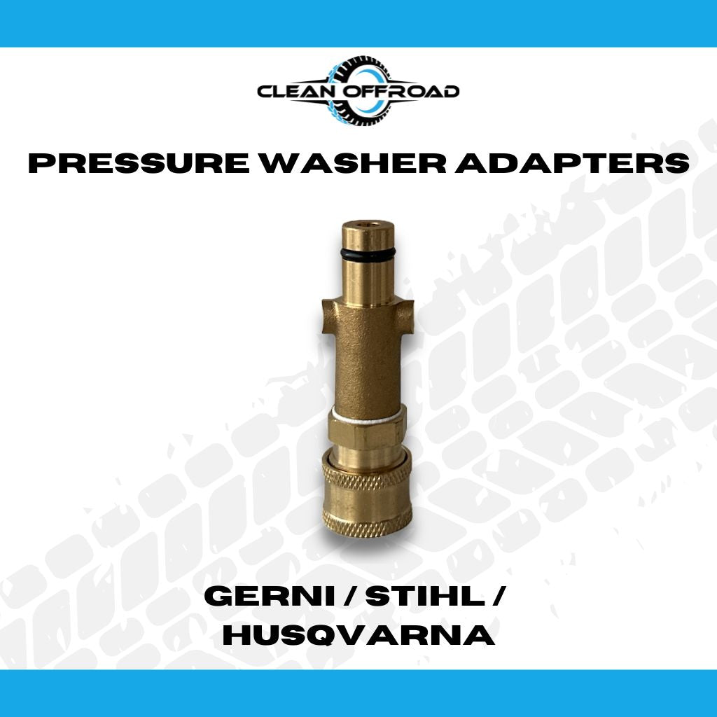 Pressure washer adapter to suit gerni, stihl or husqvarna pressure washer