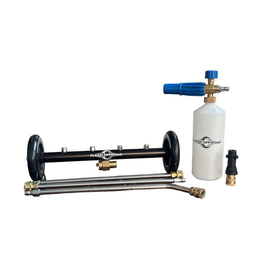 Clean Offroad High Pressure Pack with Foam Cannon, Underbody Cleaner and universal pressure washer adapter