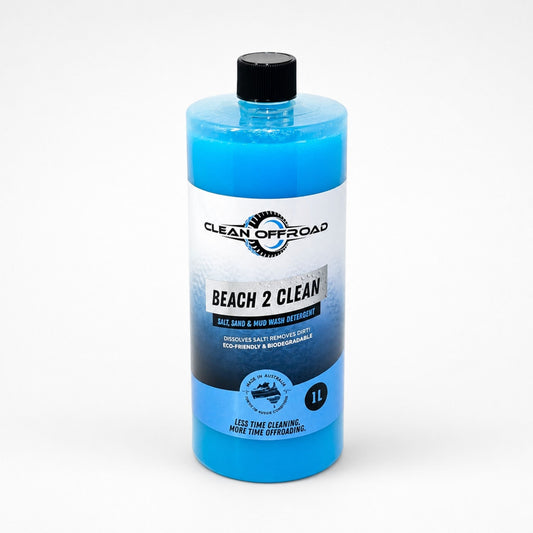 Bottle of Beach 2 Clean salt sand and mud offroad wash