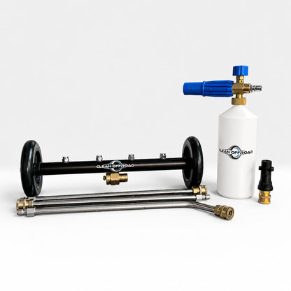 Clean Offroad High Pressure Pack with Foam Cannon, Underbody Cleaner and universal pressure washer adapter