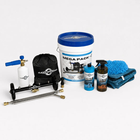 Mega Pack 4wd cleaning bucket to clean and protect from rust including underbody cleaner
