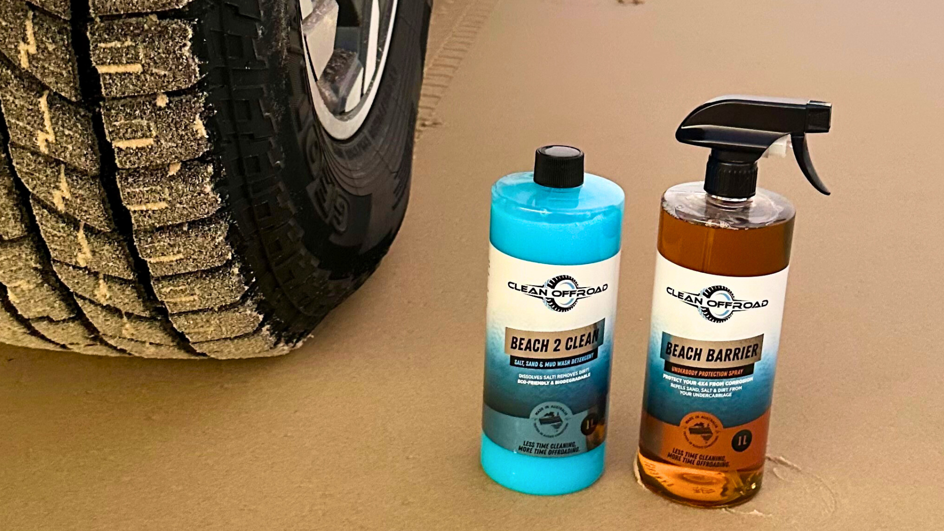Beach Duo: Beach 2 Clean and Beach Barrier Salt wash and rust protection 