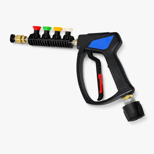 Short Handle Stubby gun for pressure washer ith nozzles