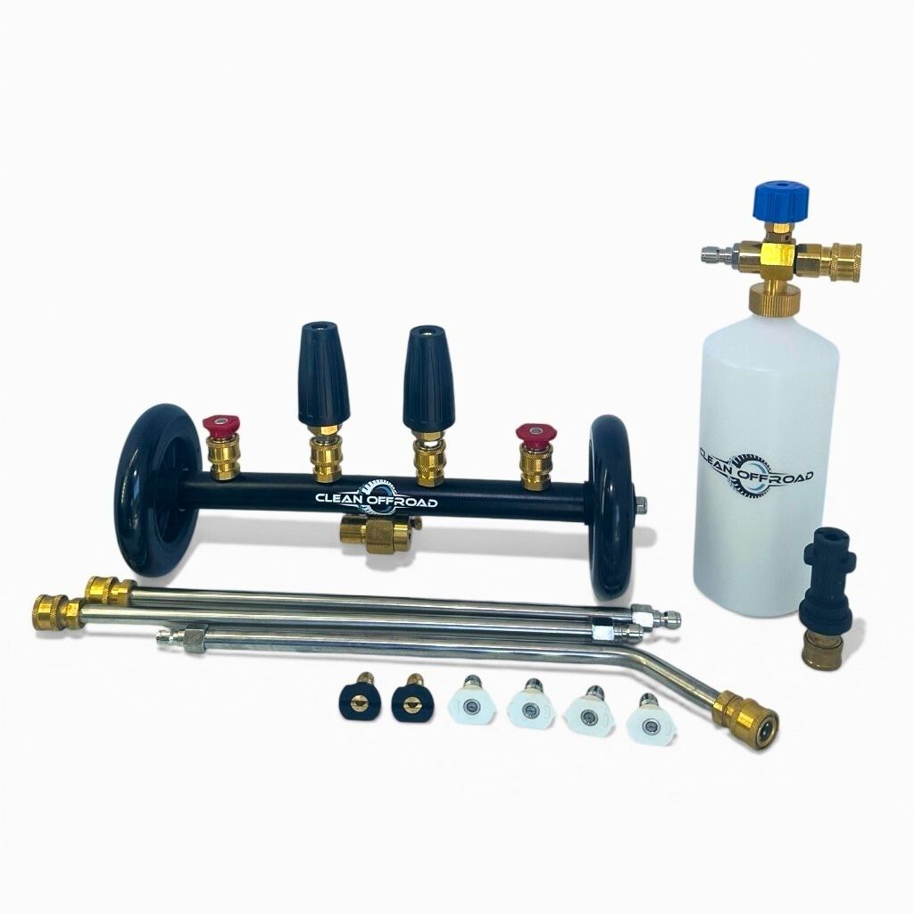 Interchangable jets underbody cleaner