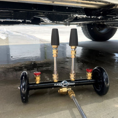 Underbody cleaning with extended mud mode