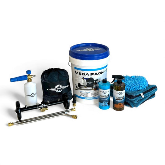 Mega Pack 4wd cleaning bucket to clean and protect from rust including underbody cleaner